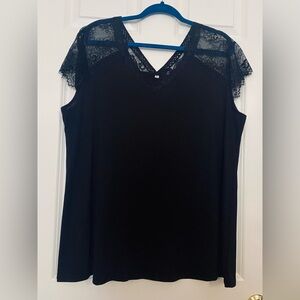 Women's Lace short-sleeve top